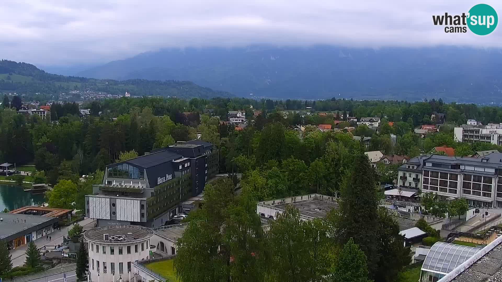 Panorama del lago Bled