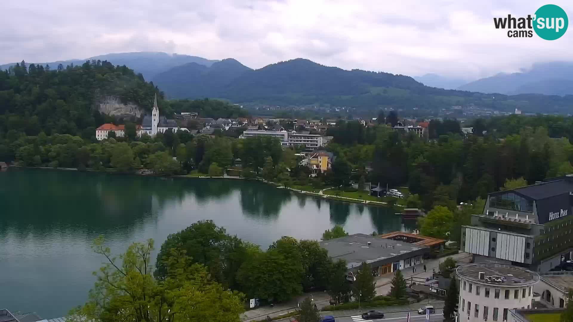 Panorama del lago Bled
