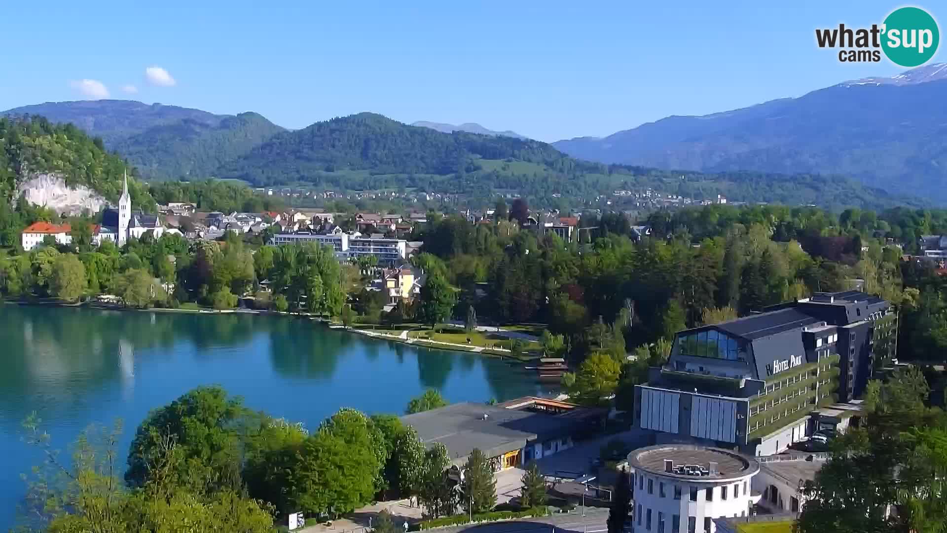 Panorama del lago Bled