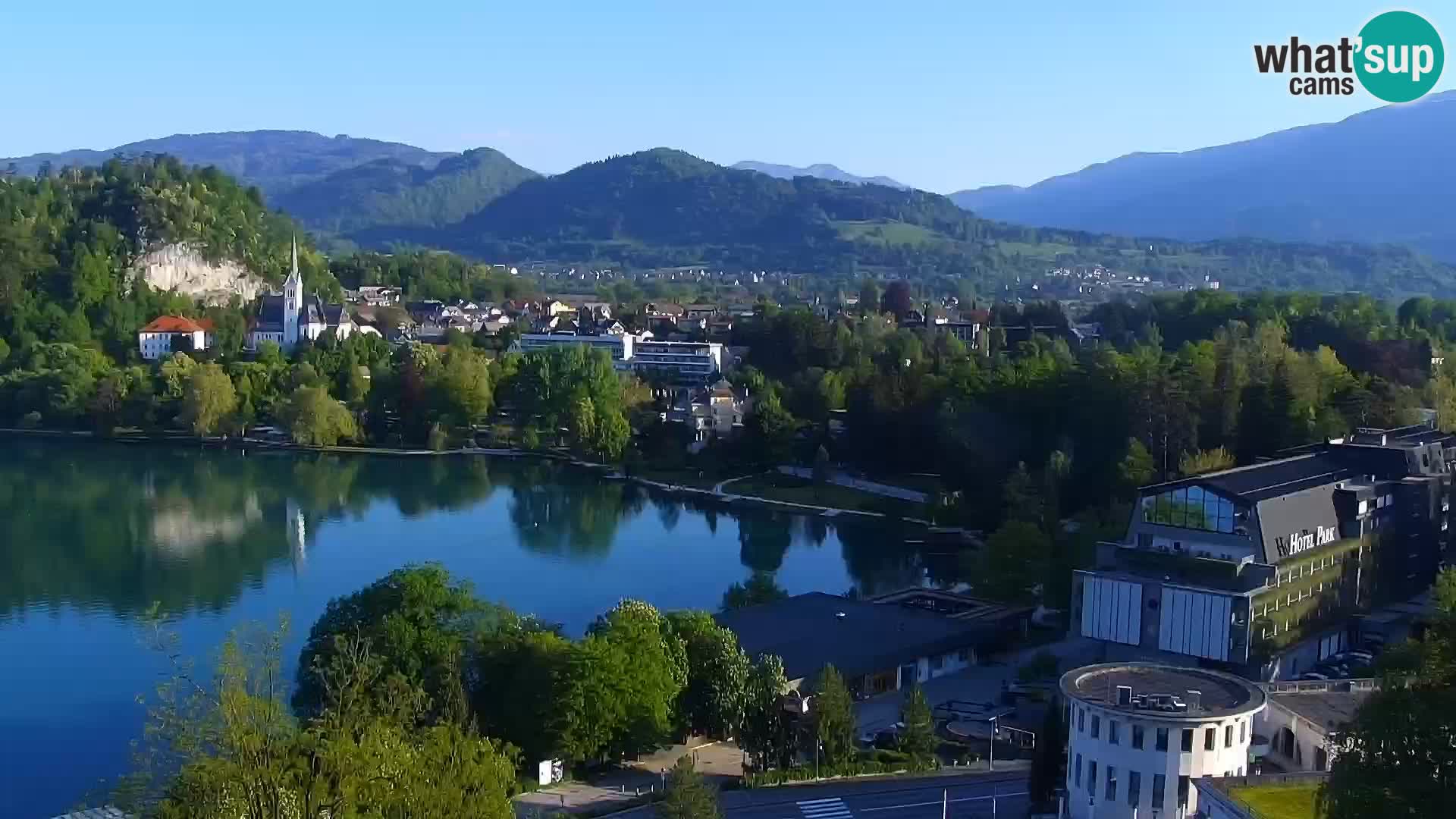 Panorama del lago Bled
