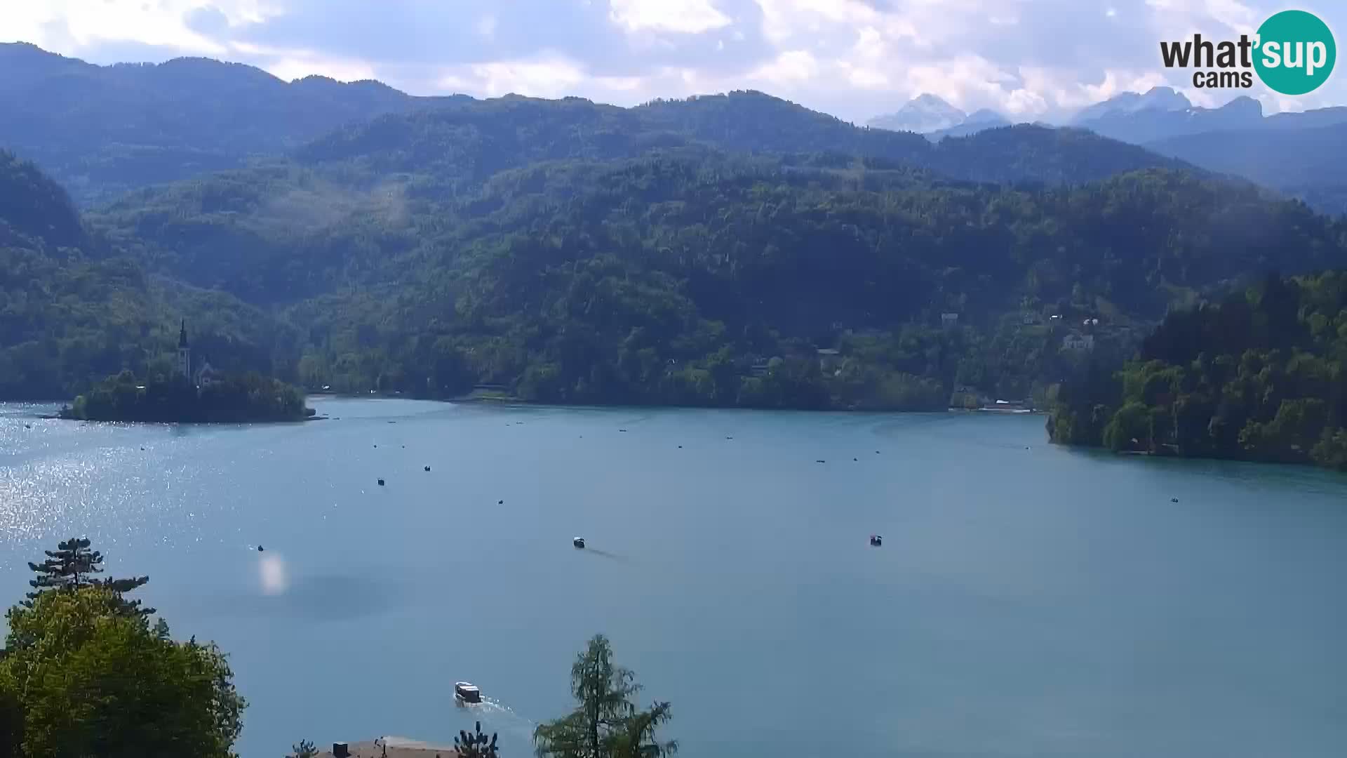 Panorama del lago Bled