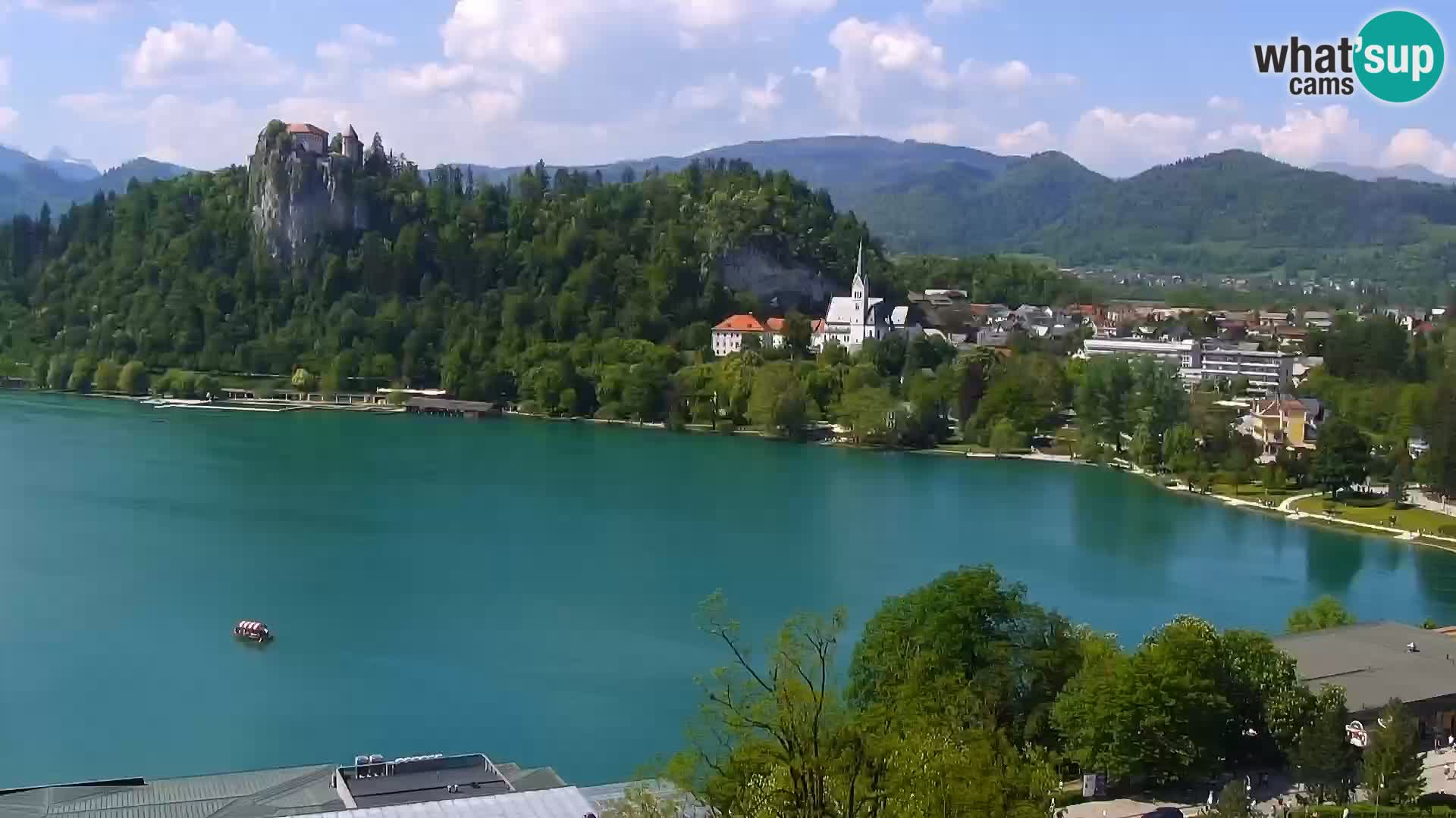 Panorama del lago Bled