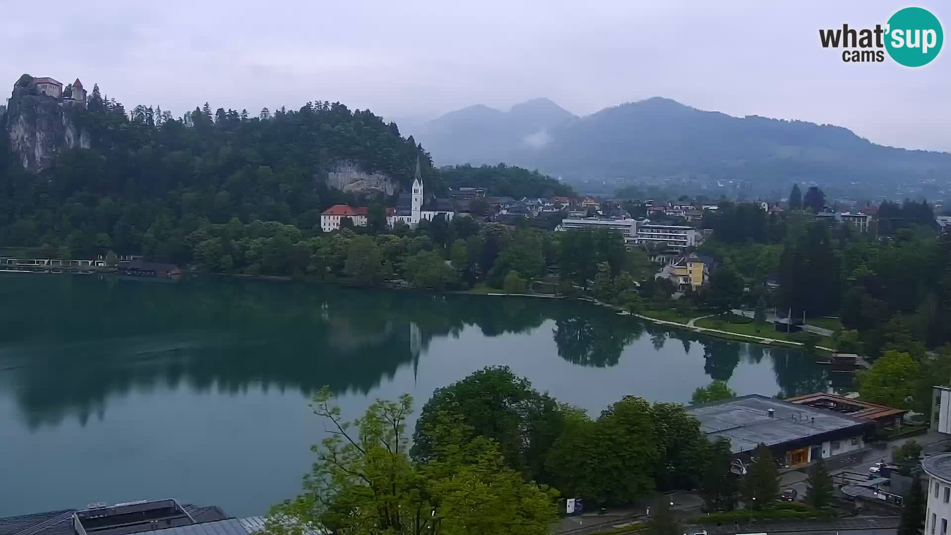 Panorama del lago Bled