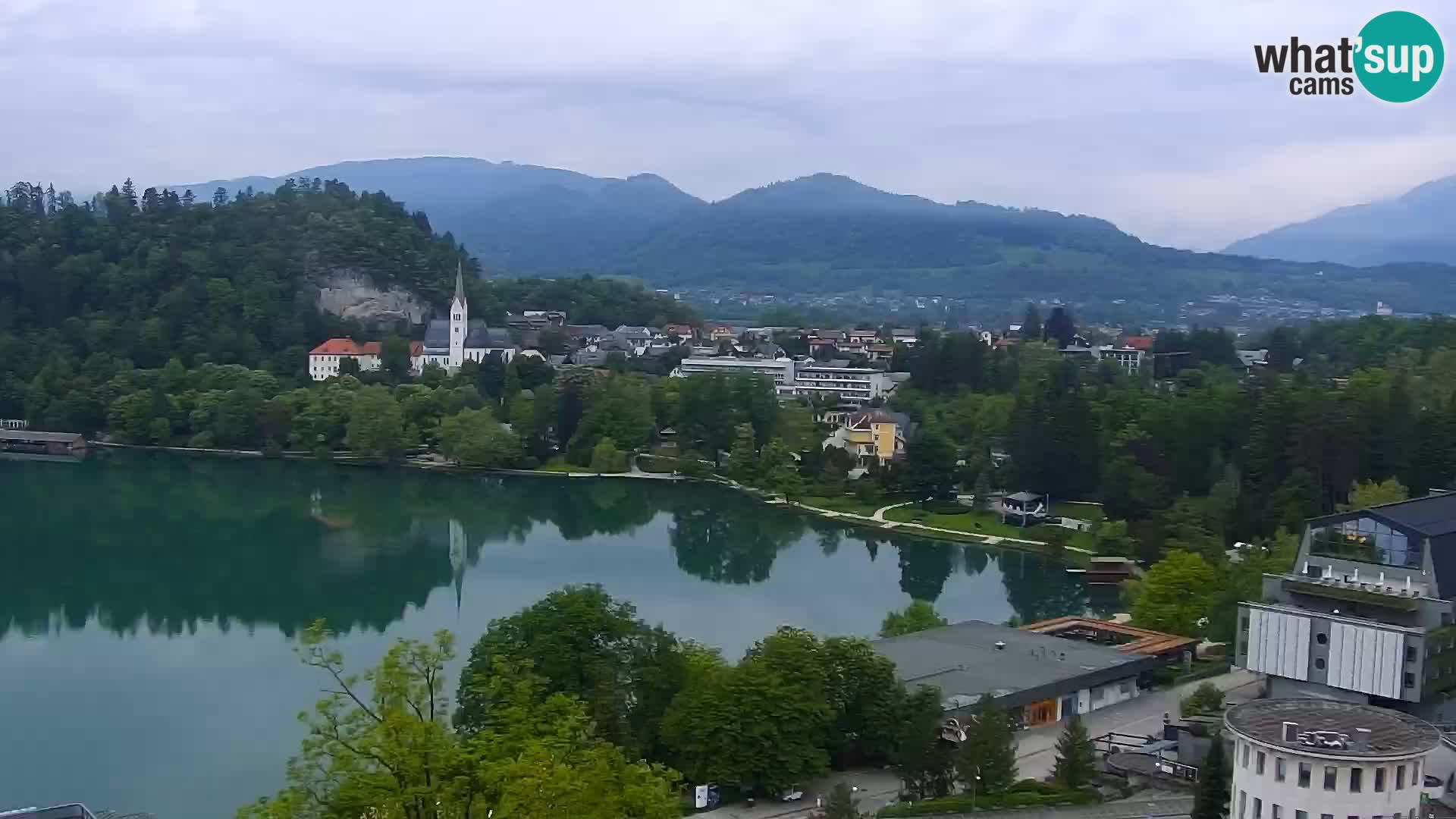 Panorama del lago Bled
