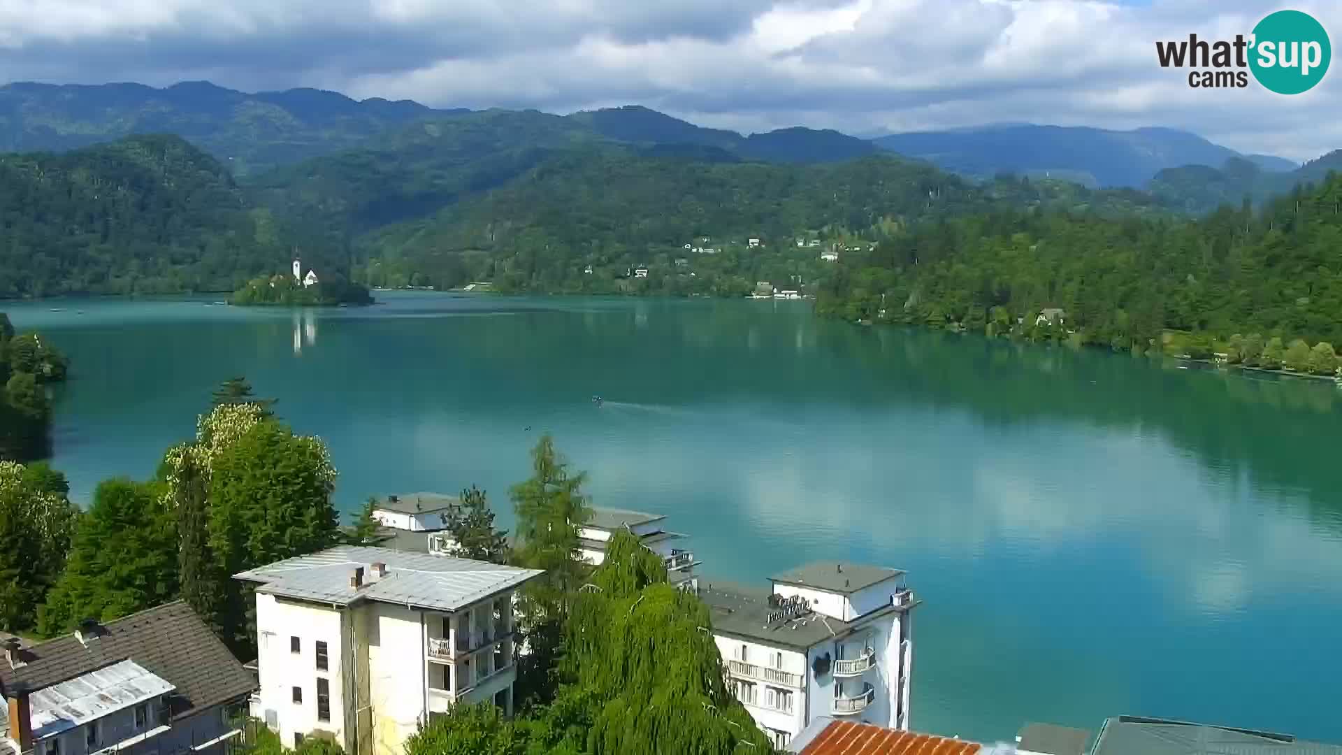 Panorama del lago Bled