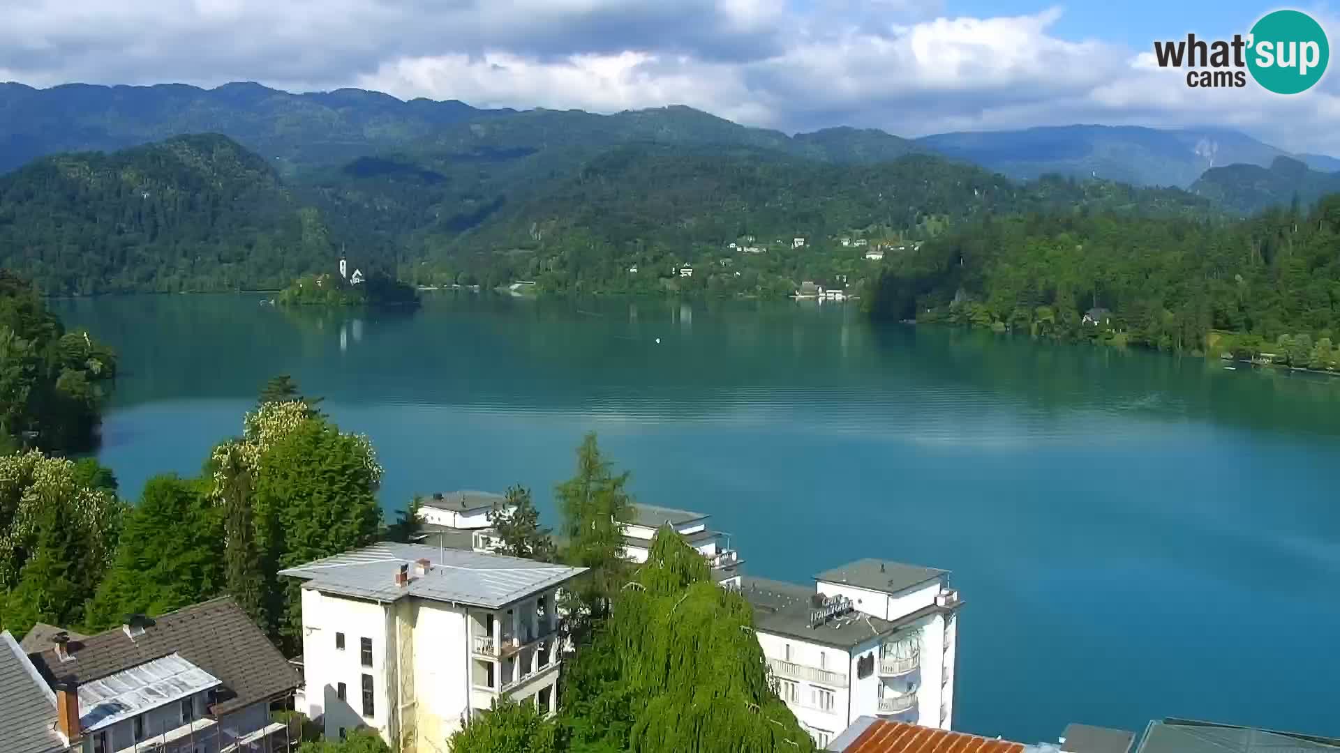 Panorama del lago Bled