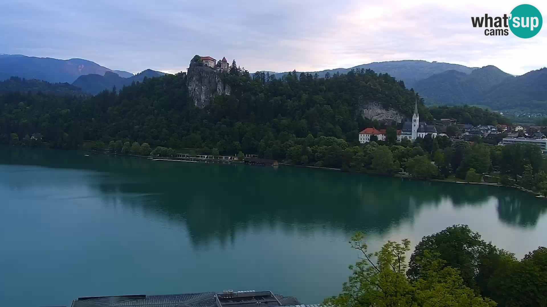 Panorama del lago Bled