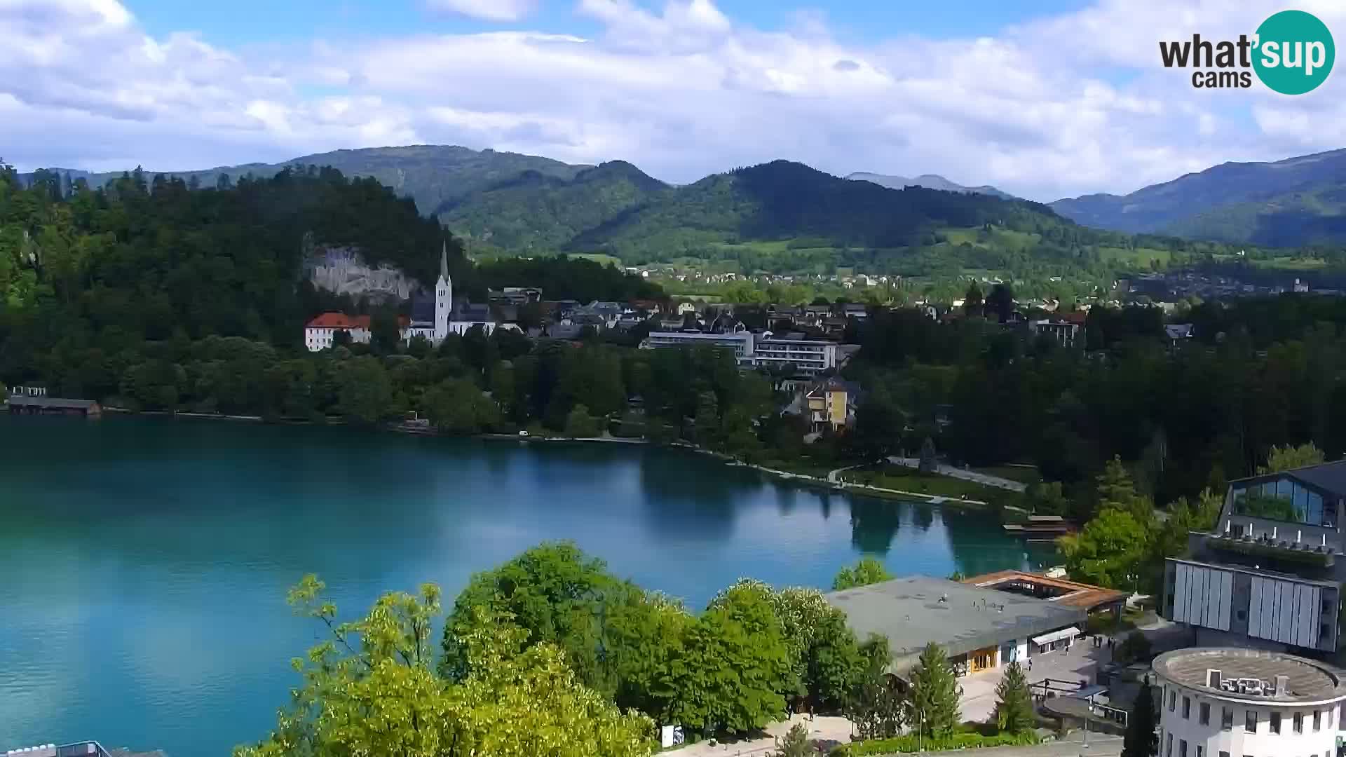 Panorama del lago Bled