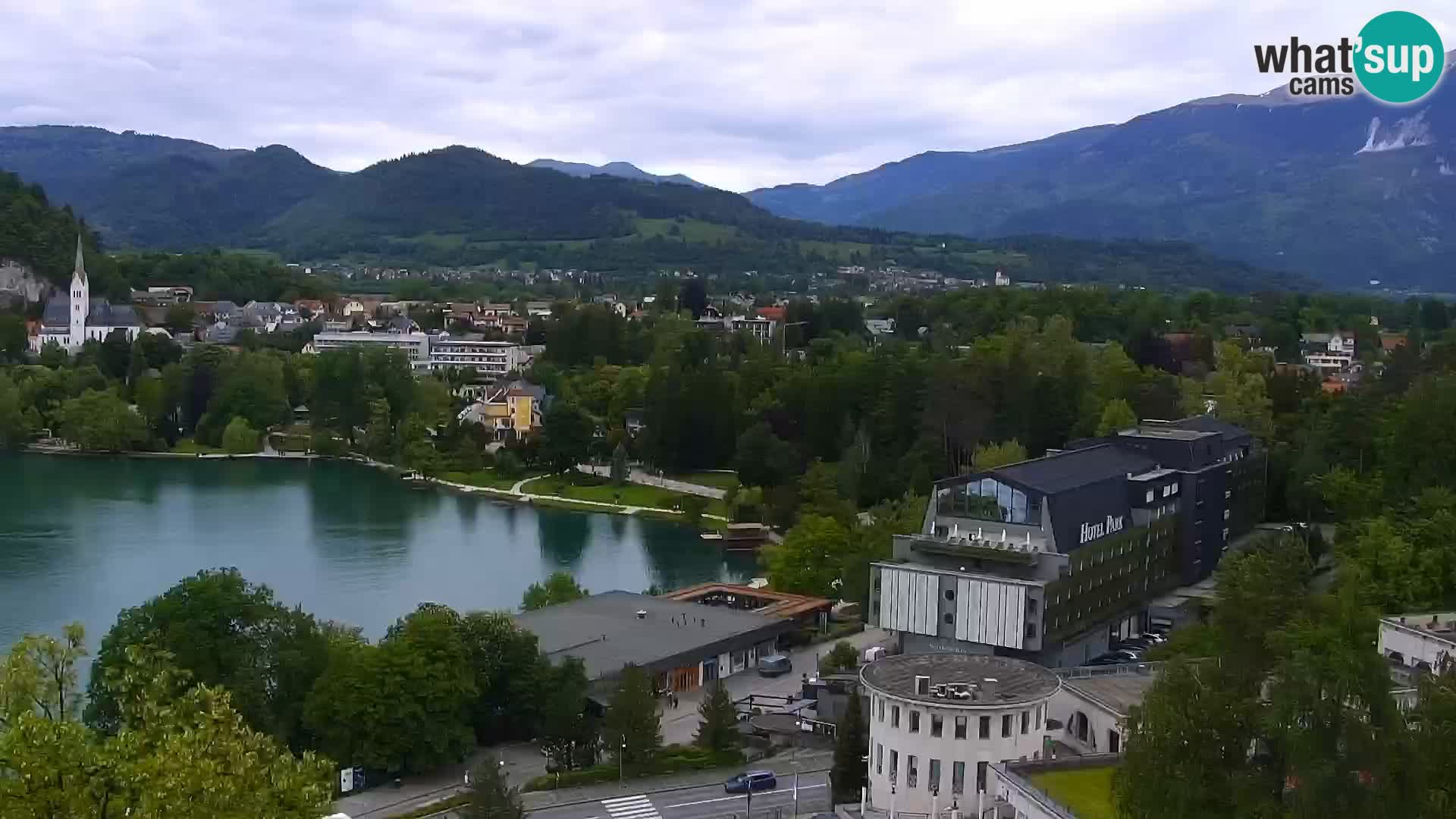 Panorama del lago Bled