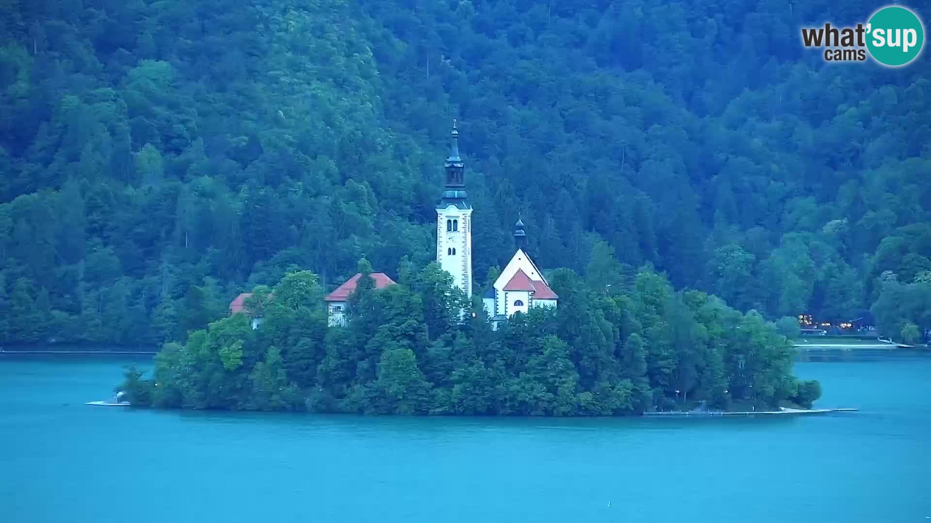 Panorama del lago Bled