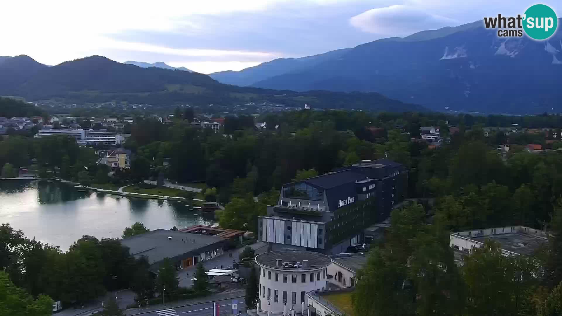 Panorama del lago Bled
