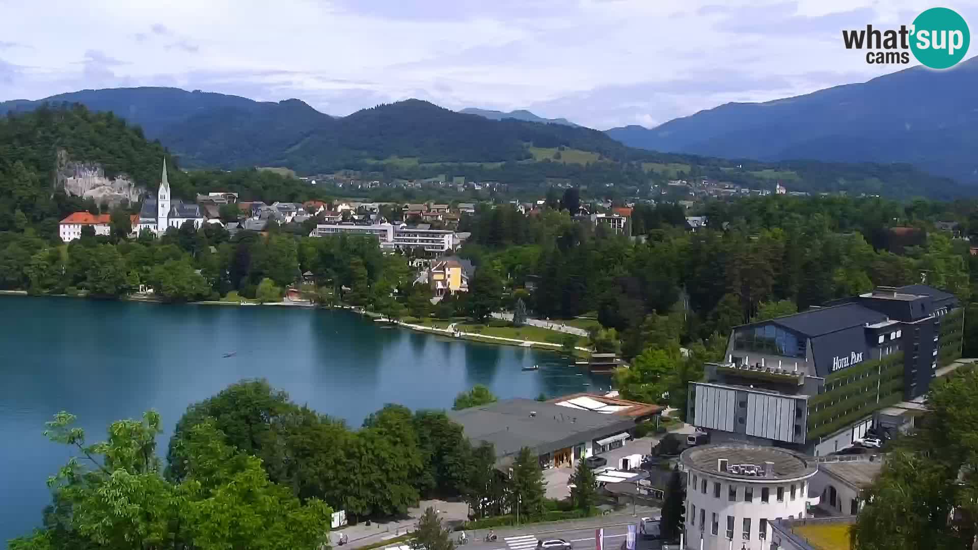 Panorama del lago Bled