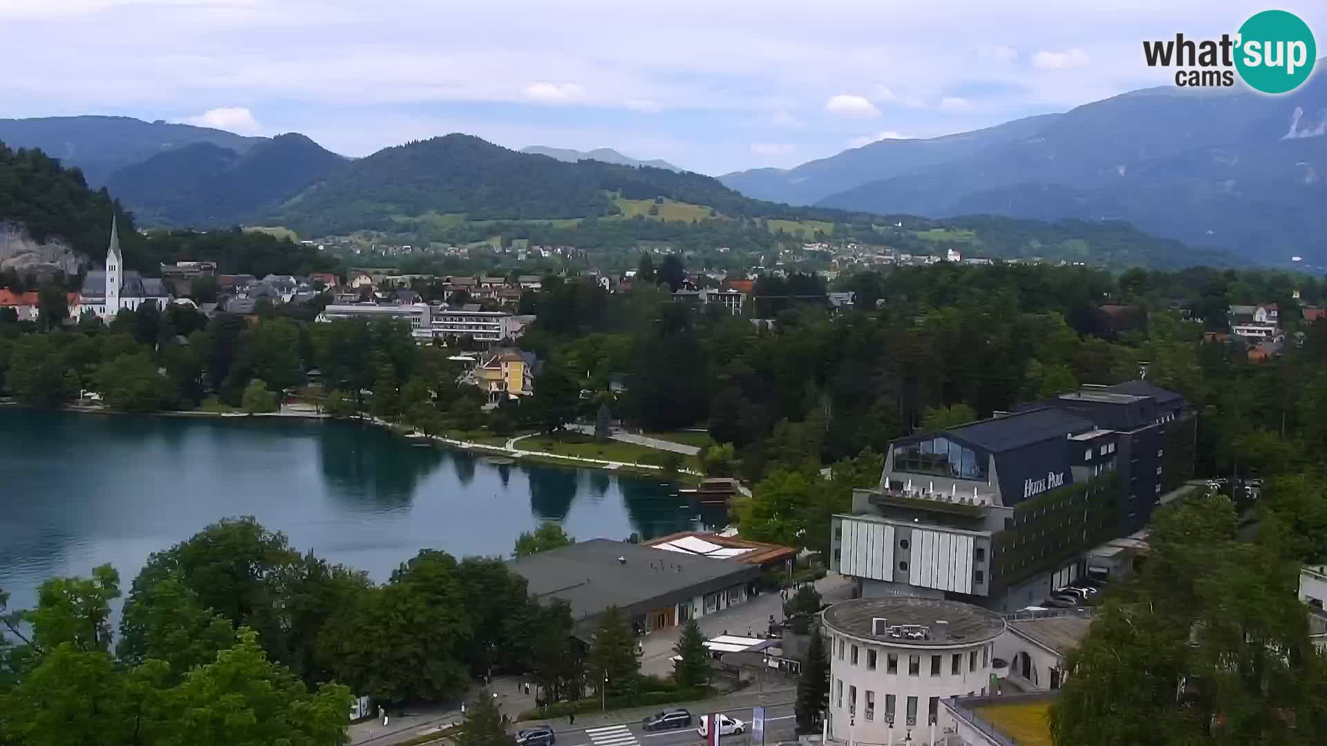 Panorama del lago Bled