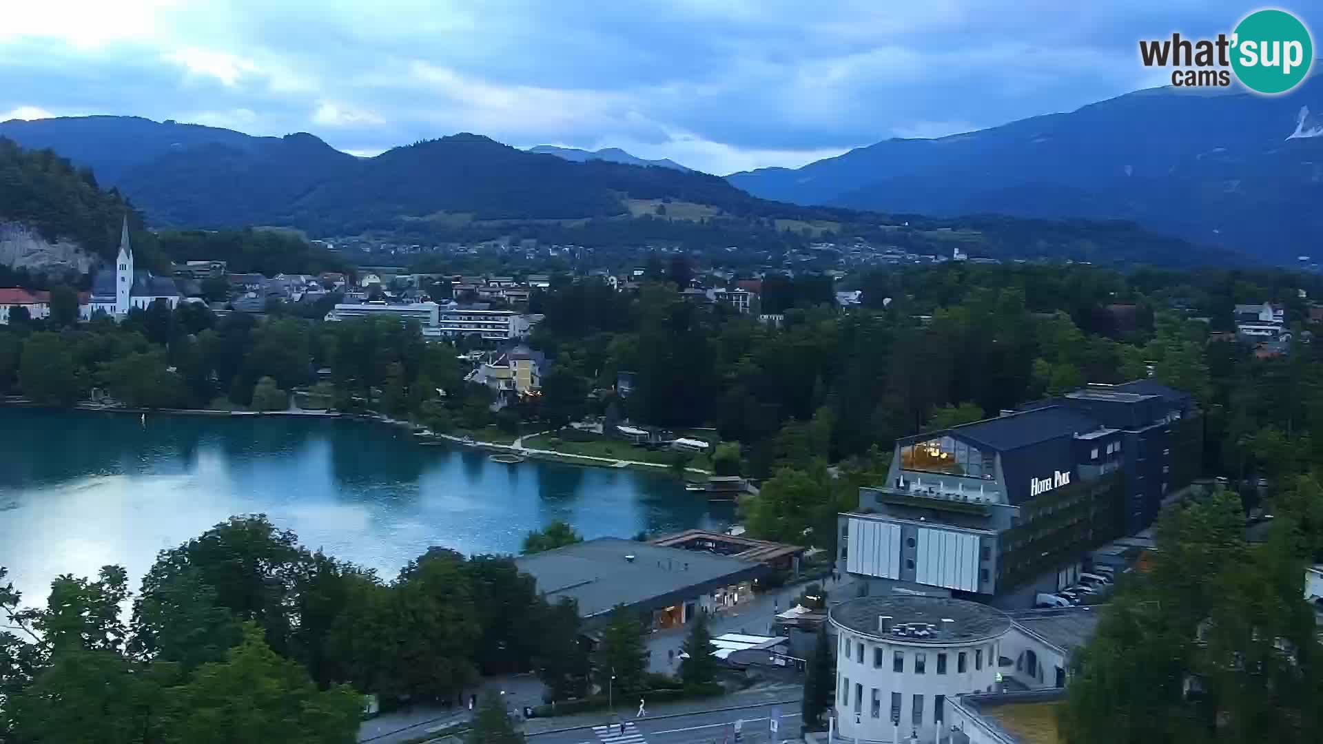 Panorama del lago Bled