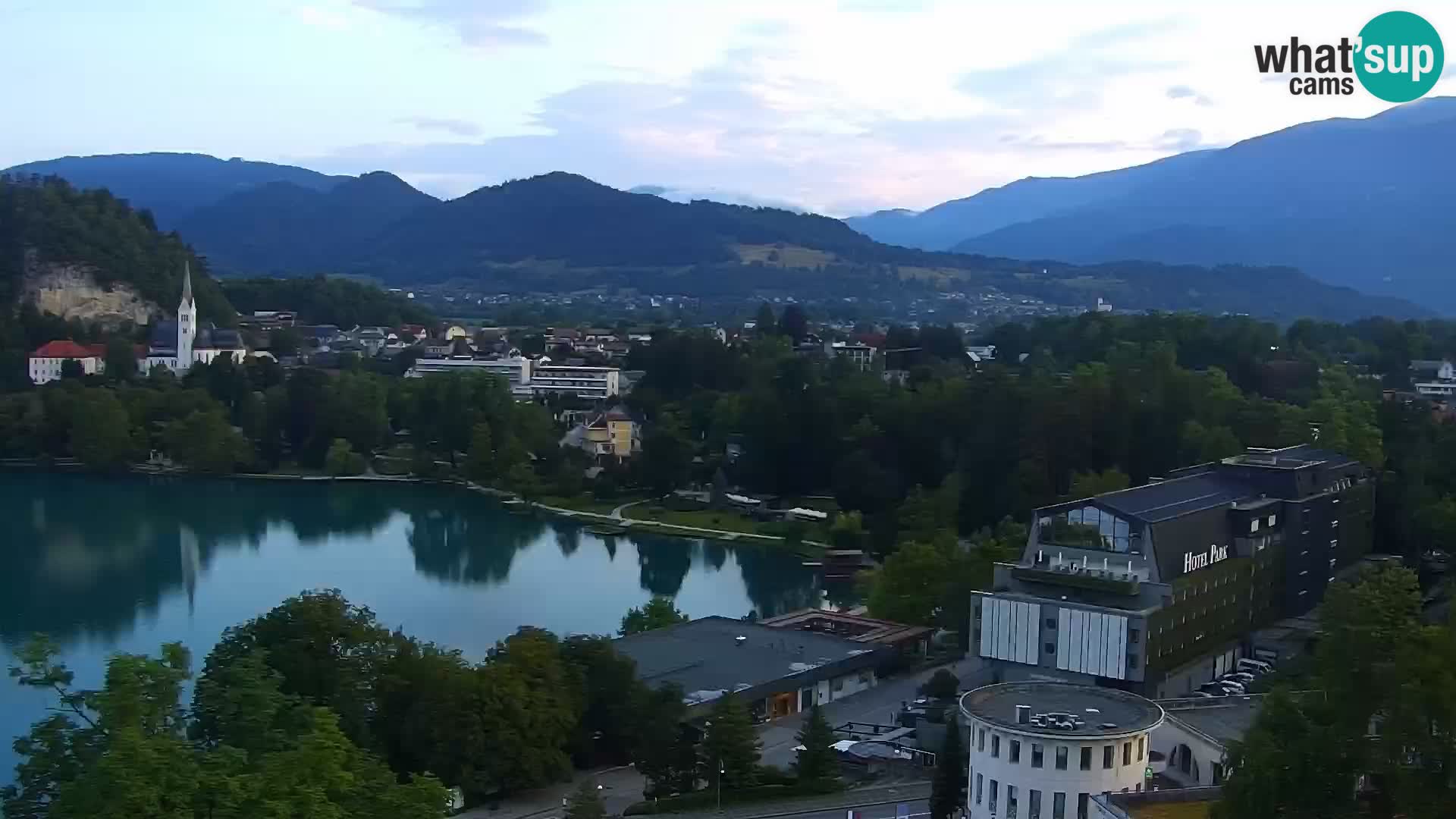 Panorama del lago Bled