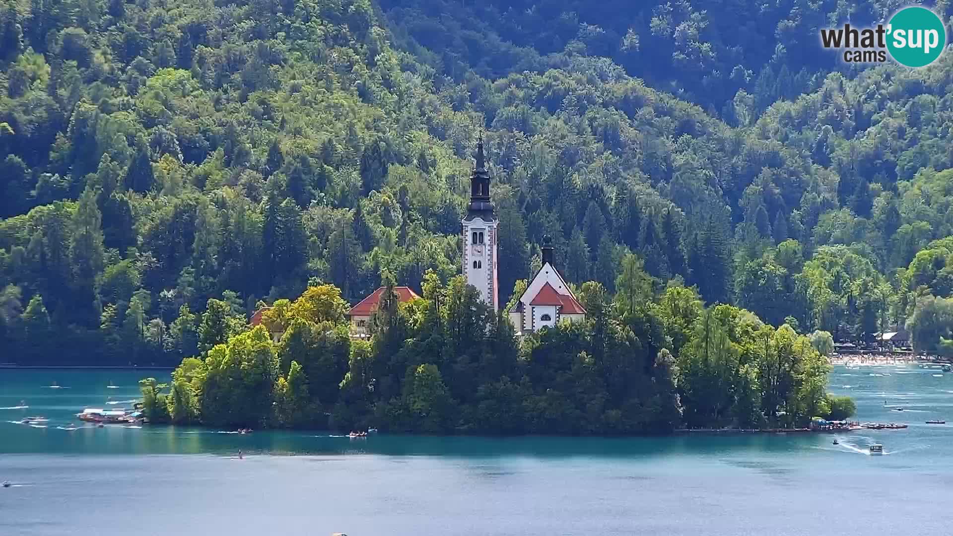 Panorama del lago Bled