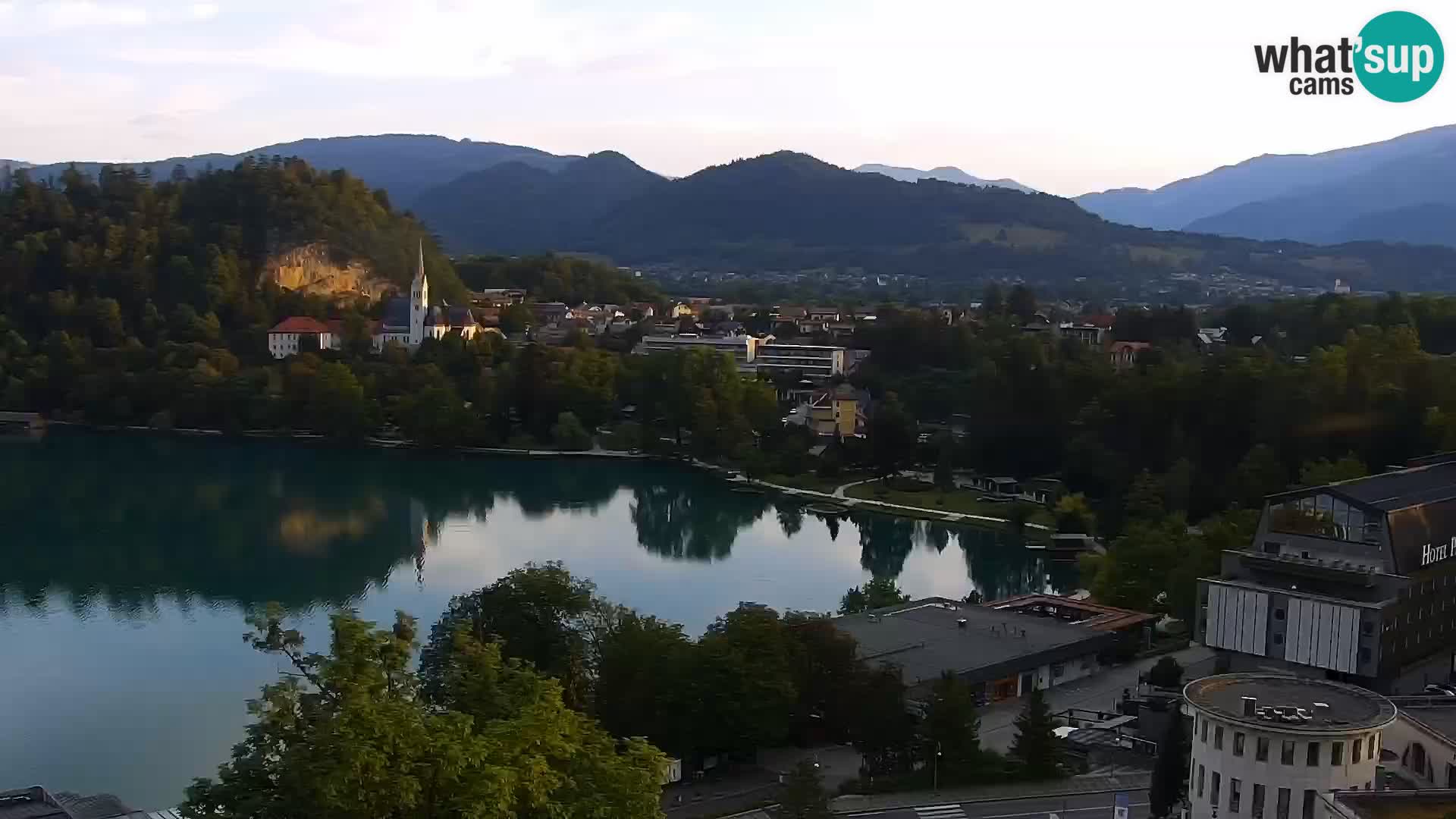 Panorama del lago Bled