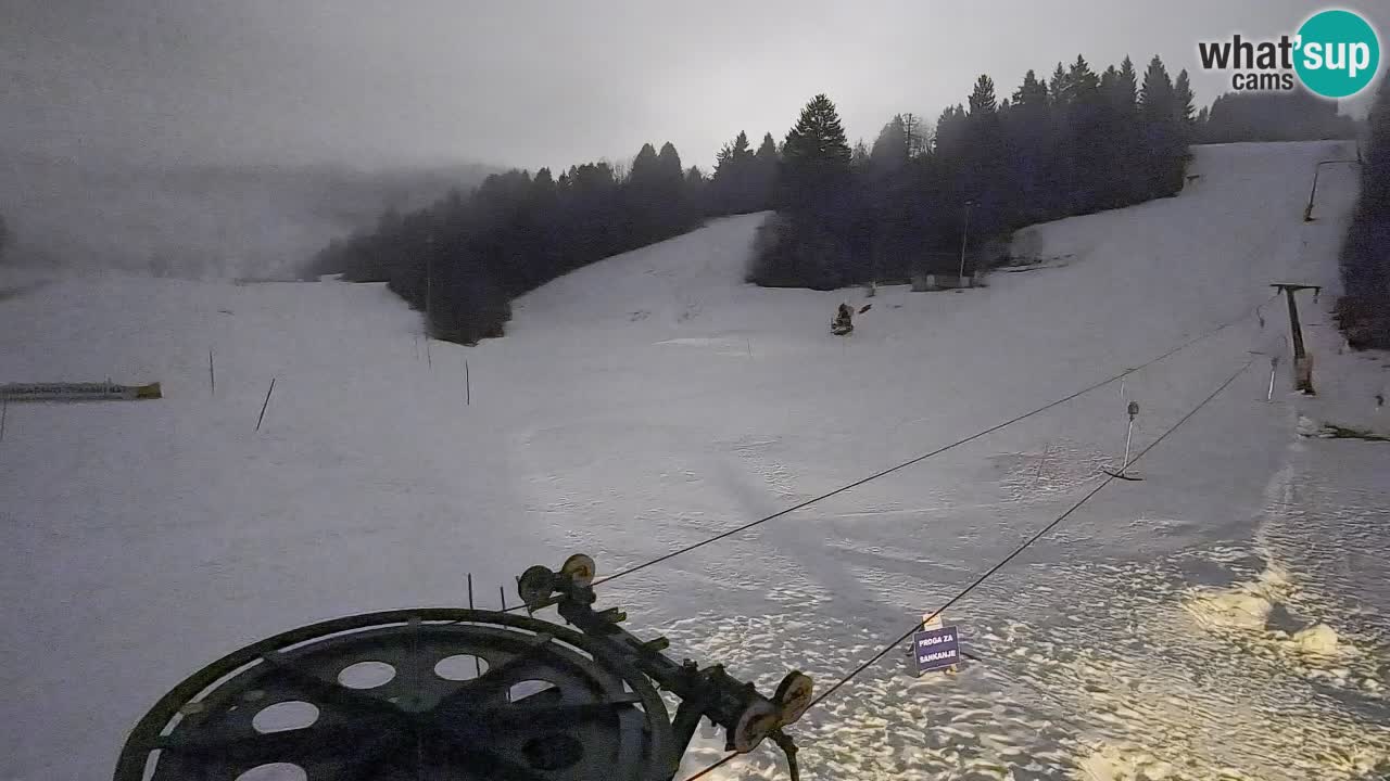Webcam Smučišče Senožeta – Station de ski à Srednja Vas près de Bohinj