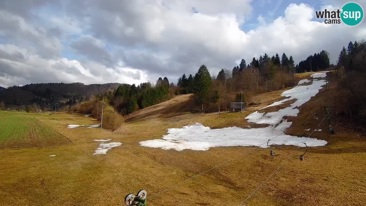 Cámara web Smučišče Senožeta – Estación de esquí en Srednja Vas cerca de Bohinj