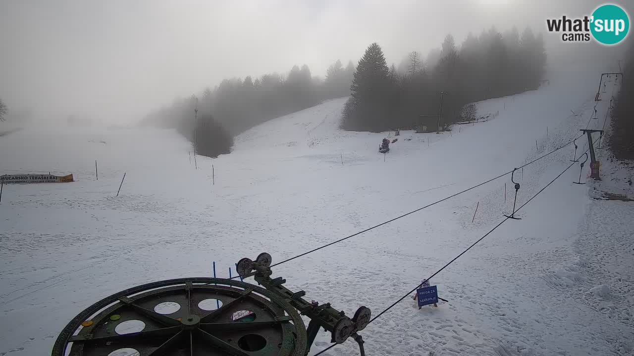 Webcam Smučišče Senožeta – Station de ski à Srednja Vas près de Bohinj