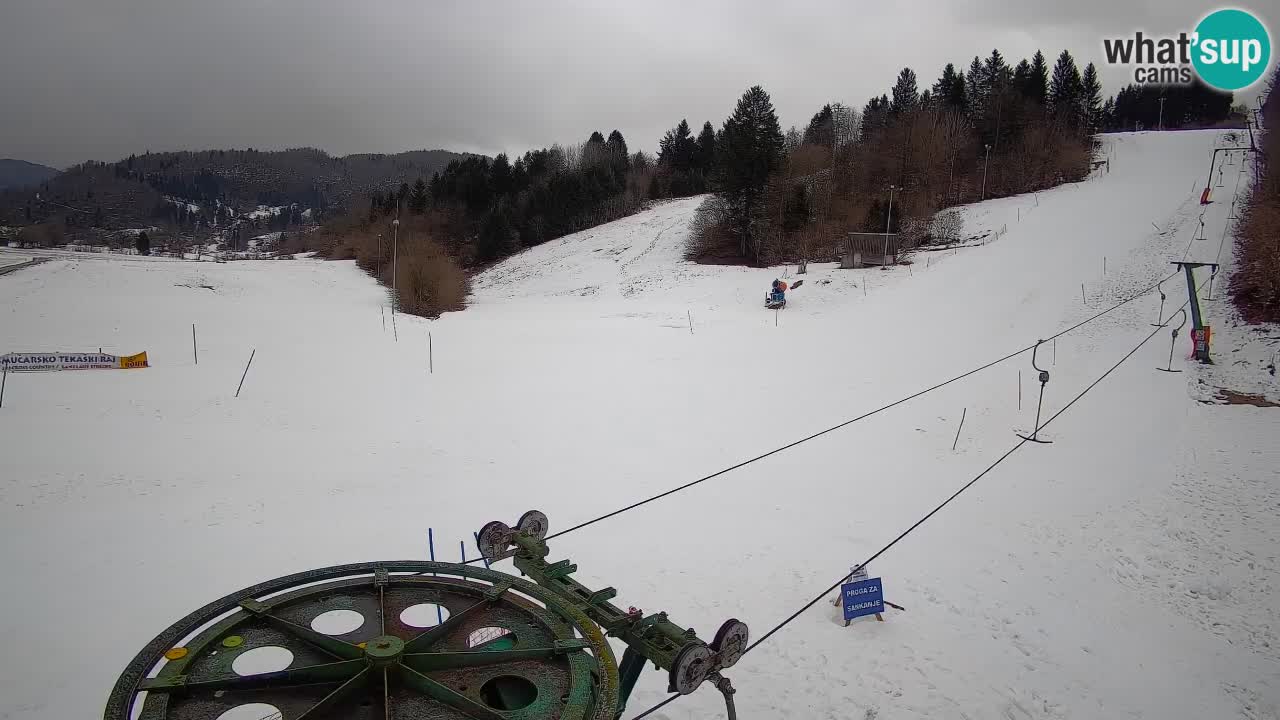 Webcam Smučišče Senožeta – Station de ski à Srednja Vas près de Bohinj