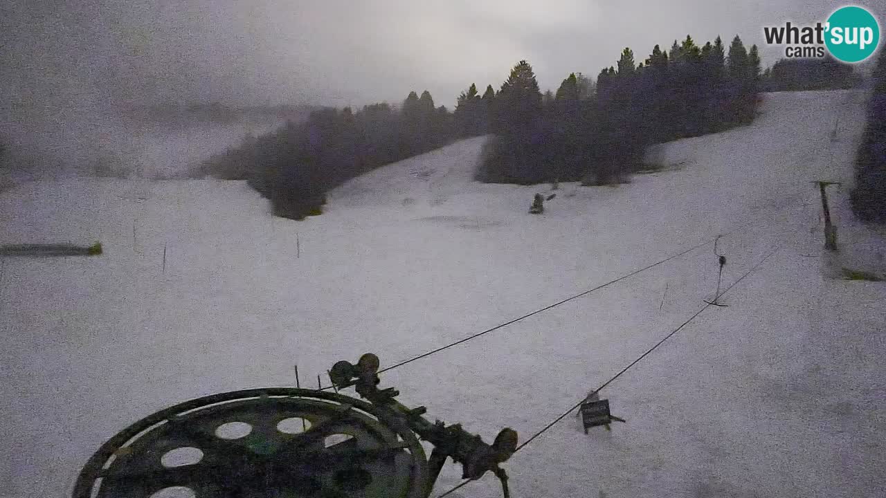 Webcam Smučišče Senožeta – Skigebiet in Srednja Vas bei Bohinj
