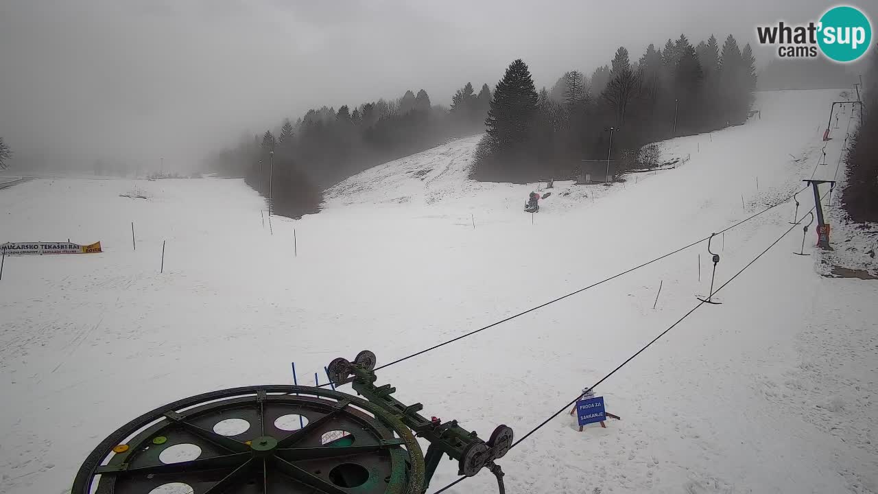 Webcam Smučišče Senožeta – Station de ski à Srednja Vas près de Bohinj