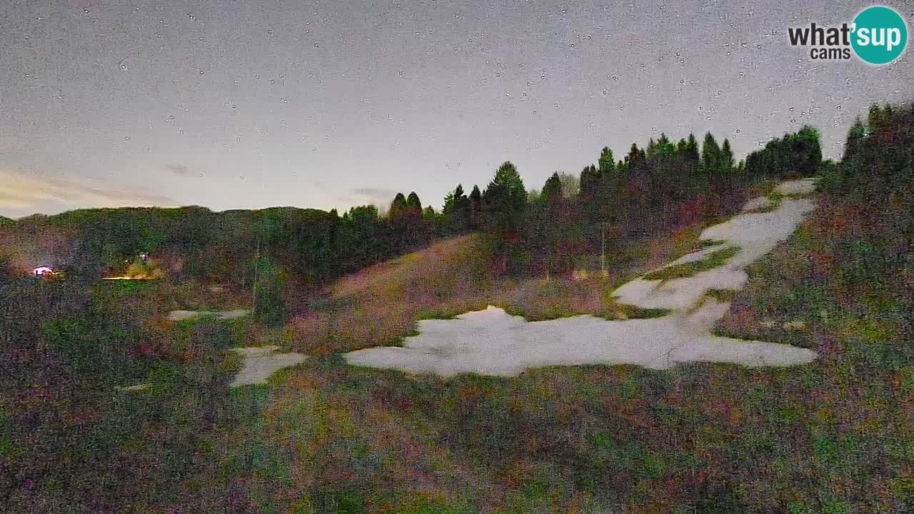 Webcam Smučišče Senožeta – Skigebiet in Srednja Vas bei Bohinj