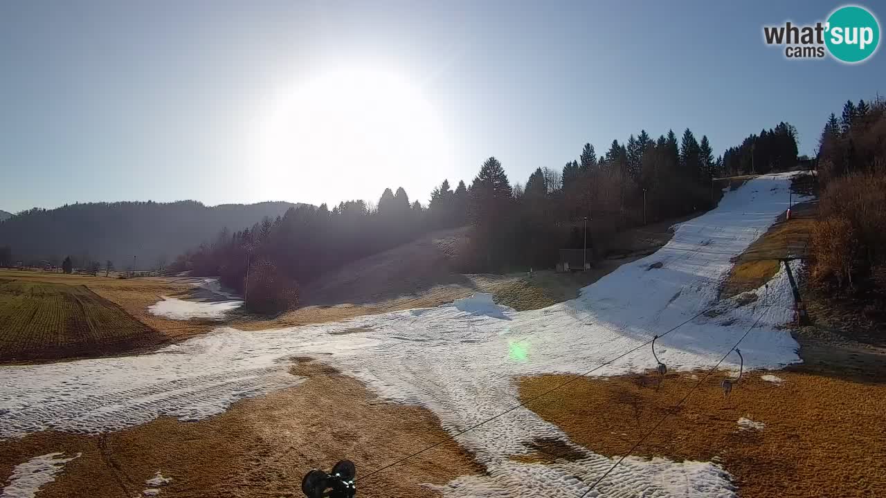 Cámara web Smučišče Senožeta – Estación de esquí en Srednja Vas cerca de Bohinj