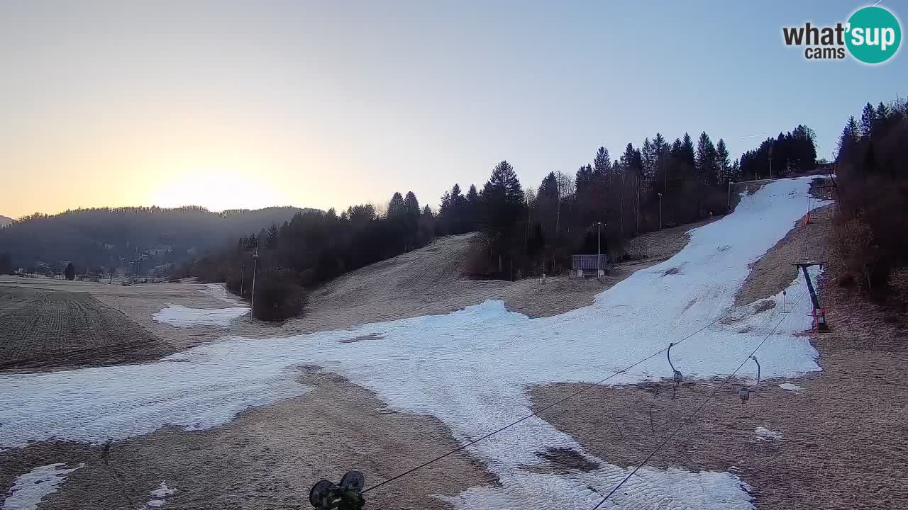 Cámara web Smučišče Senožeta – Estación de esquí en Srednja Vas cerca de Bohinj