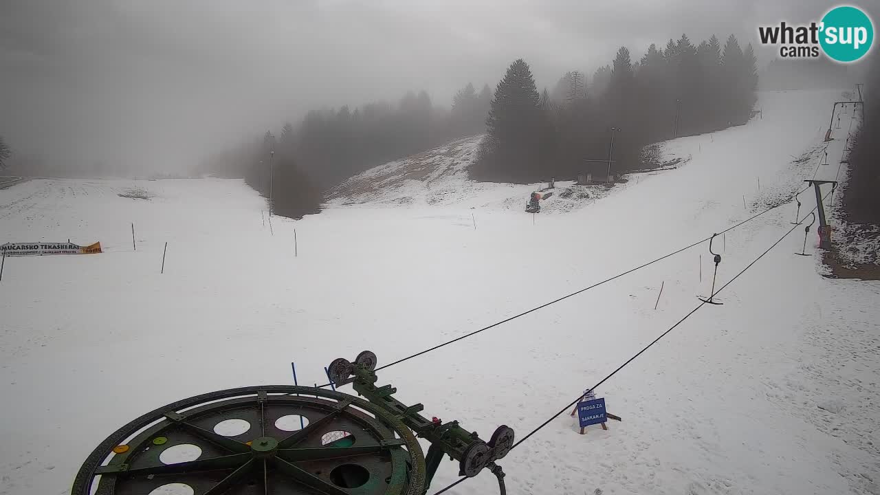 Webcam Smučišče Senožeta – Station de ski à Srednja Vas près de Bohinj