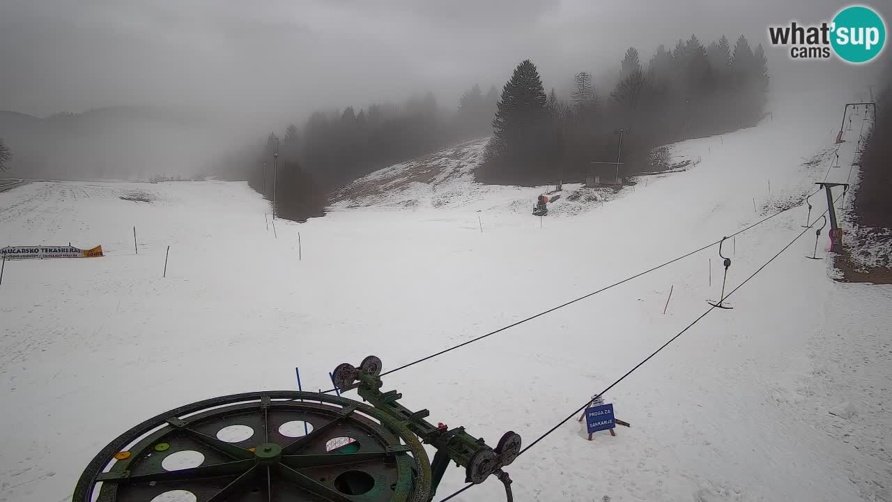 Spletna kamera Smučišče Senožeta – smučarsko središče v Srednji vasi pri Bohinju