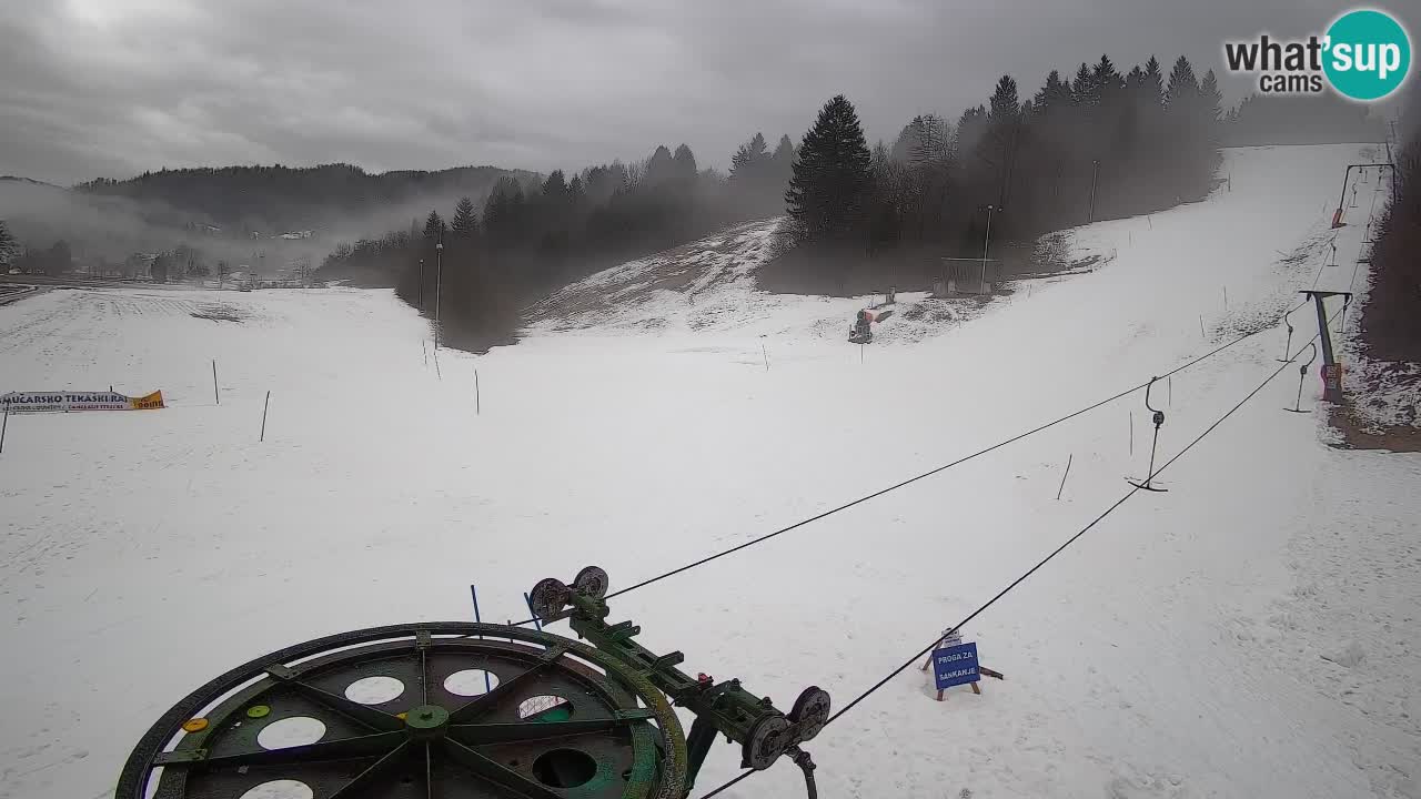 Cámara web Smučišče Senožeta – Estación de esquí en Srednja Vas cerca de Bohinj