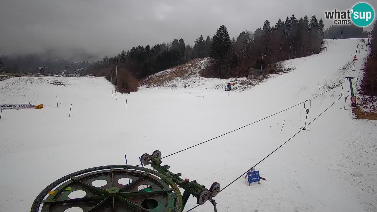 Cámara web Smučišče Senožeta – Estación de esquí en Srednja Vas cerca de Bohinj