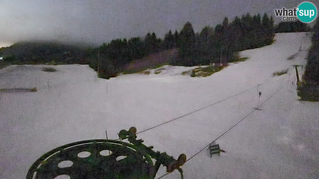 Webcam Smučišče Senožeta – Skigebiet in Srednja Vas bei Bohinj