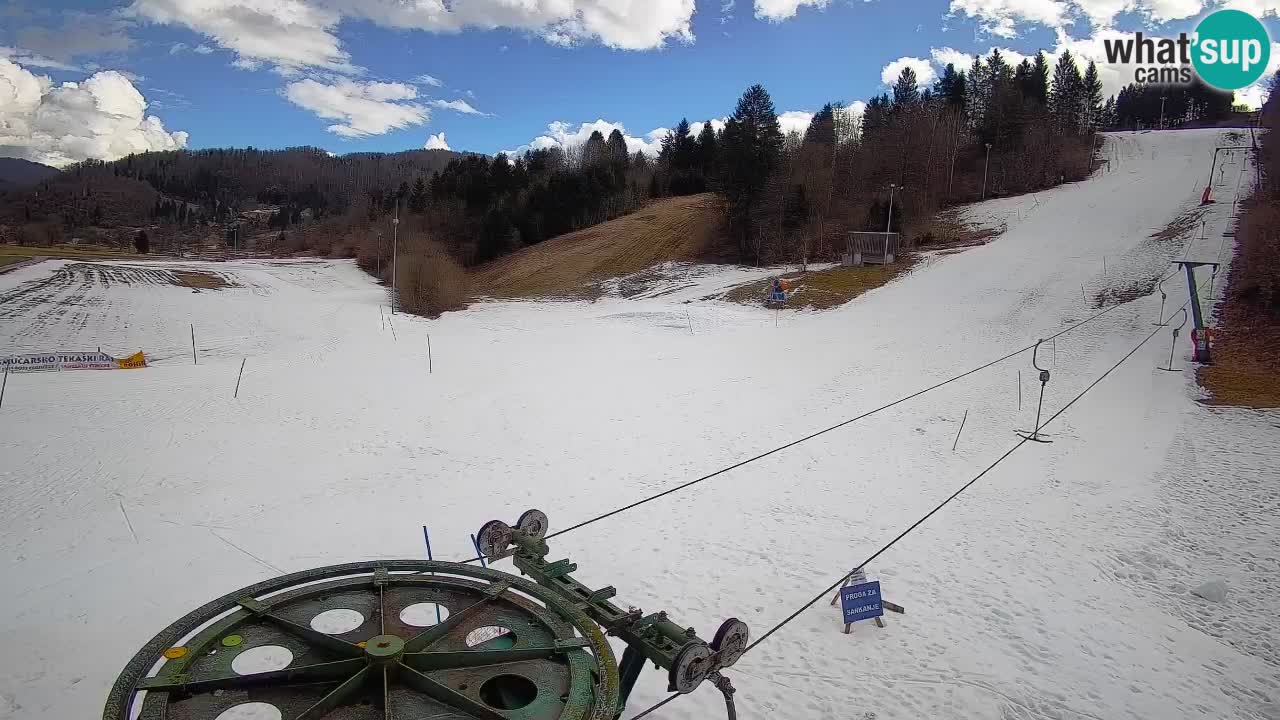 Webcam Smučišče Senožeta – Stazione sciistica a Srednja Vas vicino Bohinj