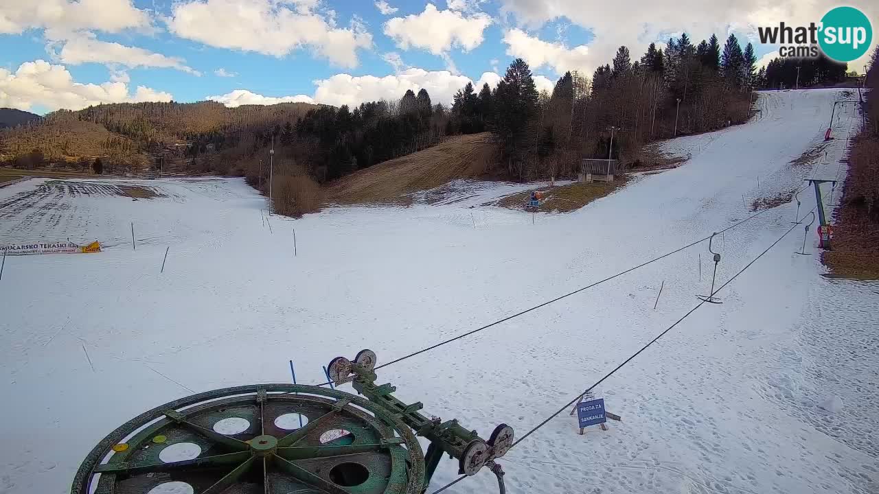 Webcam Smučišče Senožeta – Station de ski à Srednja Vas près de Bohinj