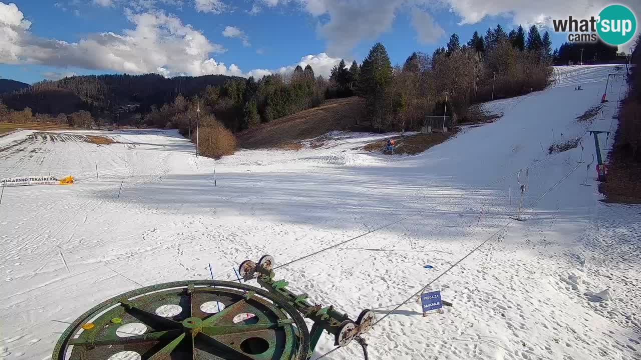 Cámara web Smučišče Senožeta – Estación de esquí en Srednja Vas cerca de Bohinj