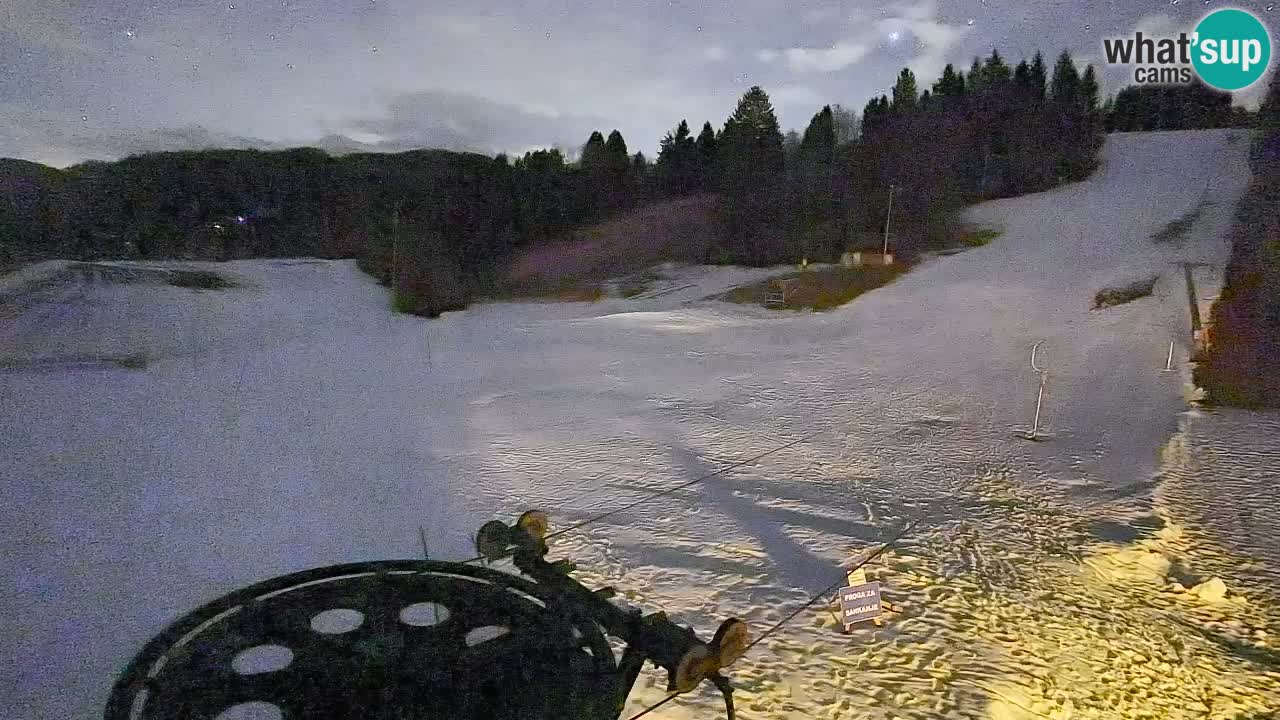 Webcam Smučišče Senožeta – Stazione sciistica a Srednja Vas vicino Bohinj