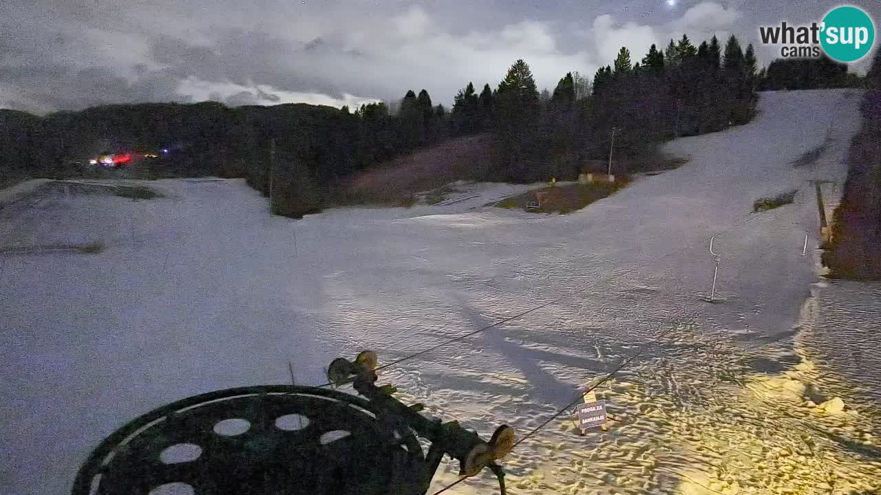 Webcam Smučišče Senožeta – Stazione sciistica a Srednja Vas vicino Bohinj