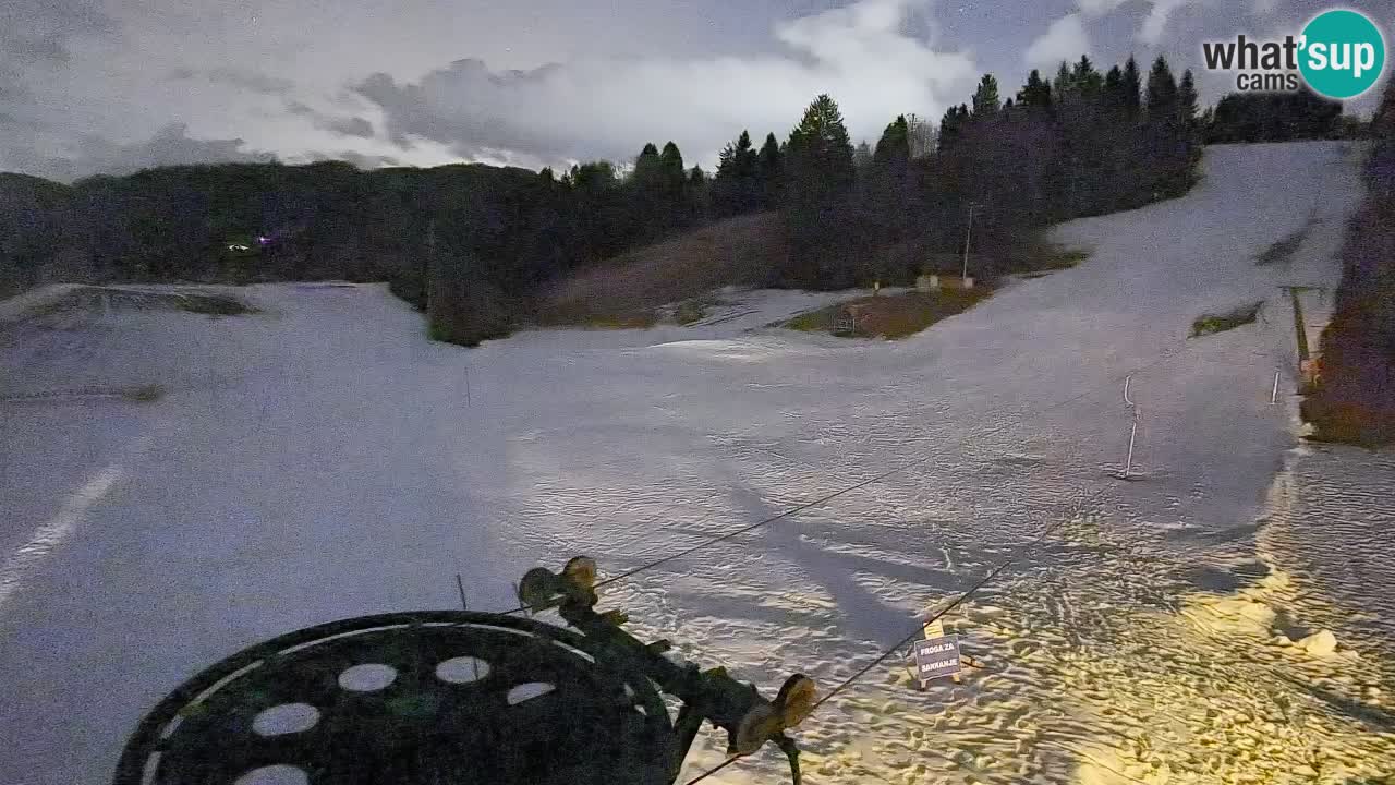Cámara web Smučišče Senožeta – Estación de esquí en Srednja Vas cerca de Bohinj