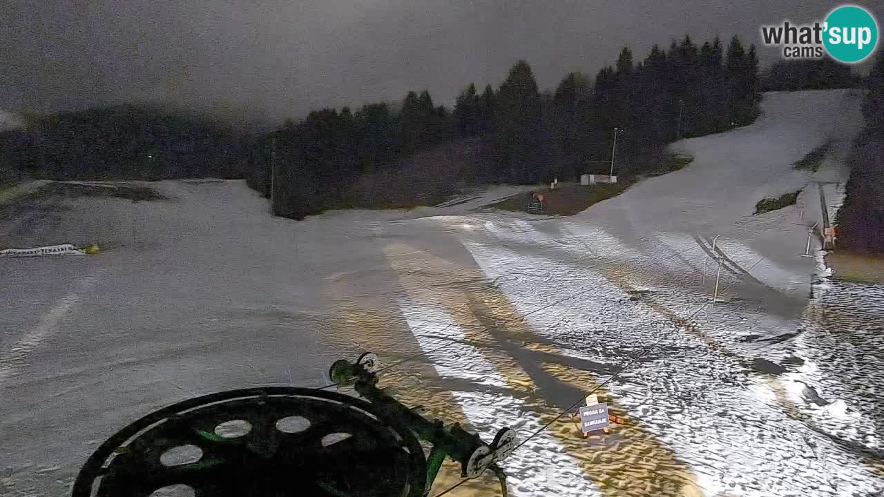 Webcam Smučišče Senožeta – Skigebiet in Srednja Vas bei Bohinj