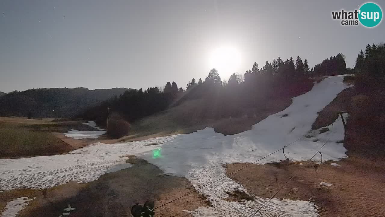 Cámara web Smučišče Senožeta – Estación de esquí en Srednja Vas cerca de Bohinj
