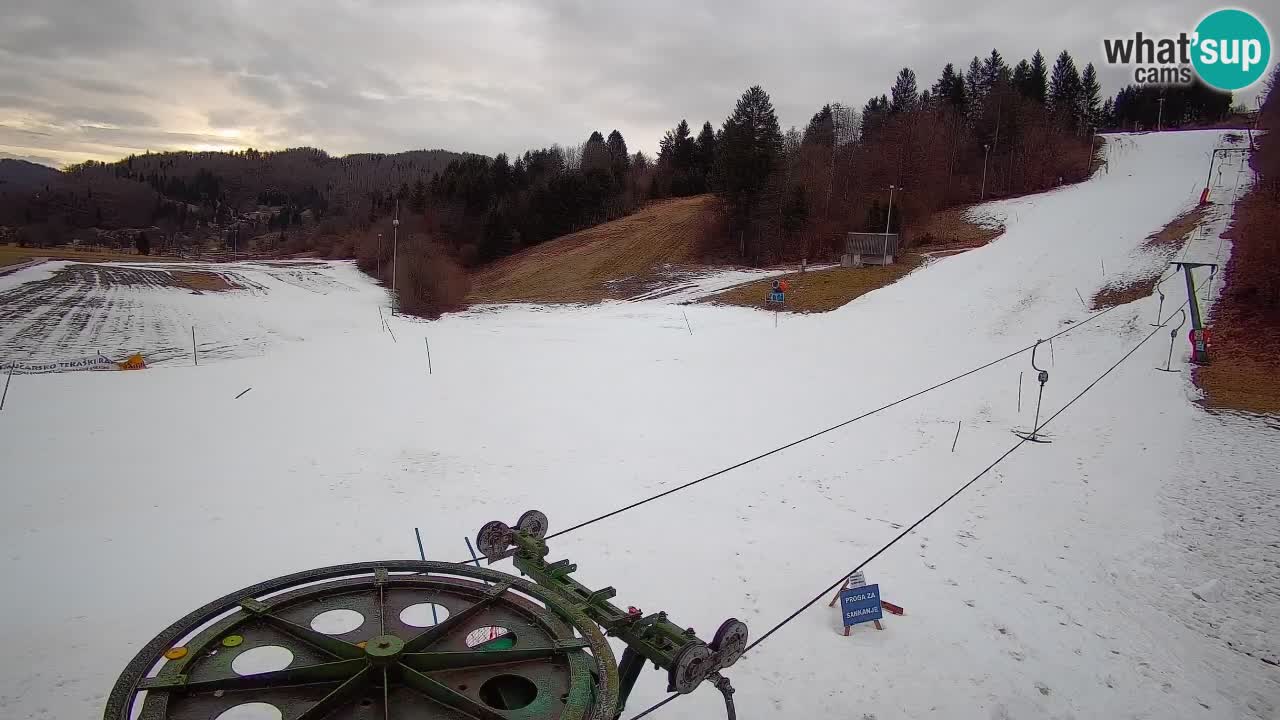 Cámara web Smučišče Senožeta – Estación de esquí en Srednja Vas cerca de Bohinj