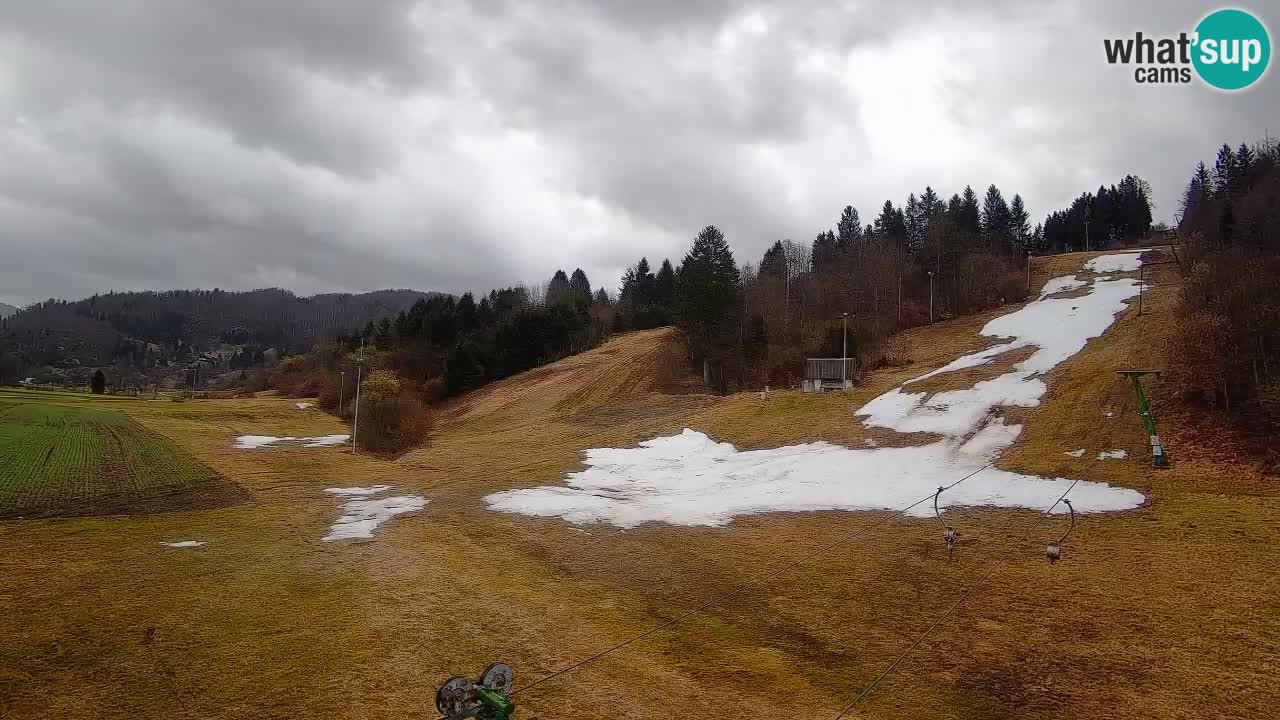 Cámara web Smučišče Senožeta – Estación de esquí en Srednja Vas cerca de Bohinj