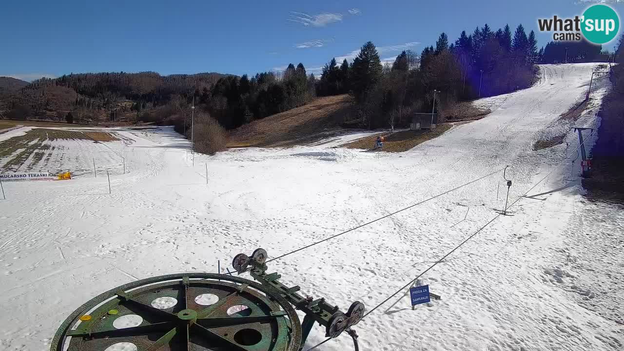 Cámara web Smučišče Senožeta – Estación de esquí en Srednja Vas cerca de Bohinj