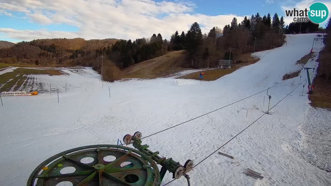 Webcam Smučišče Senožeta – Station de ski à Srednja Vas près de Bohinj