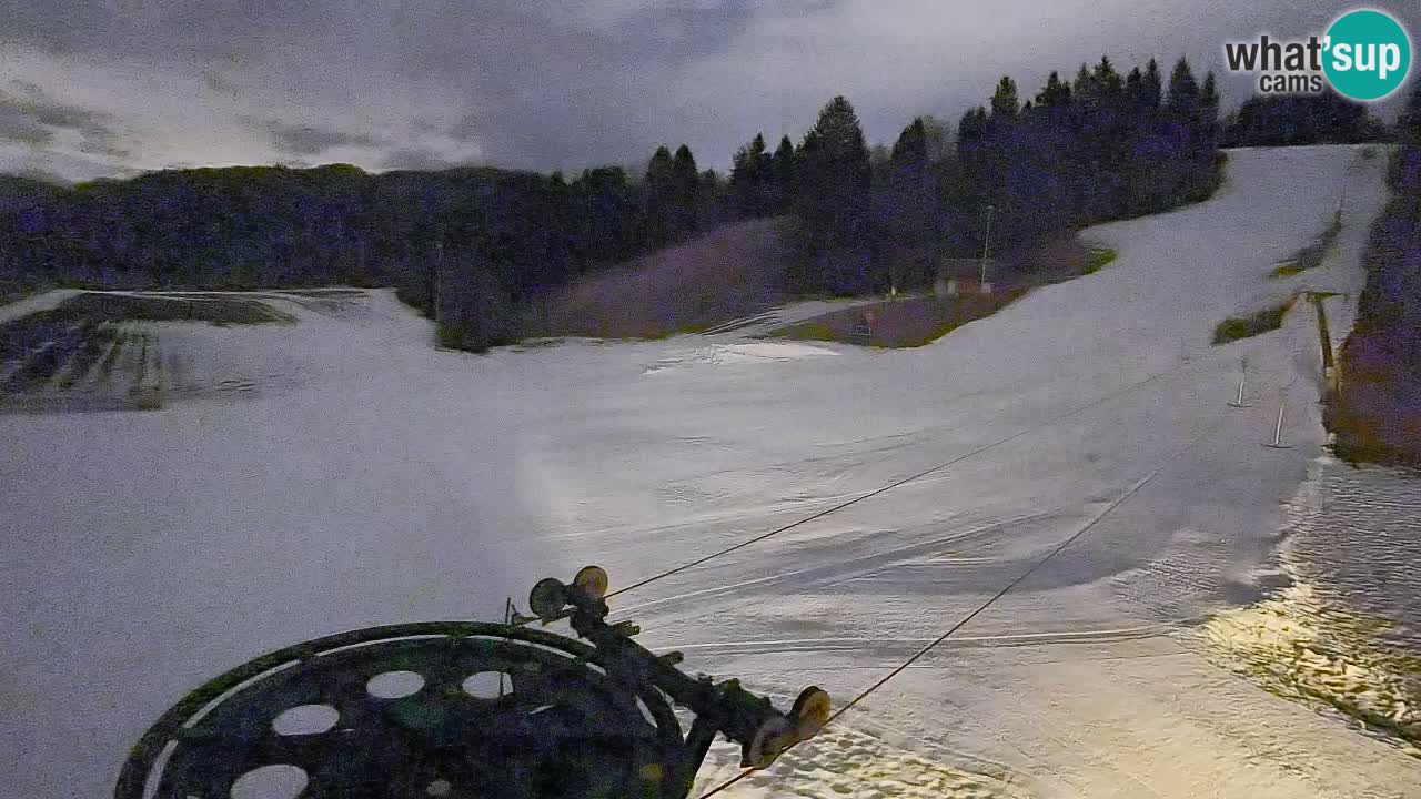 Cámara web Smučišče Senožeta – Estación de esquí en Srednja Vas cerca de Bohinj