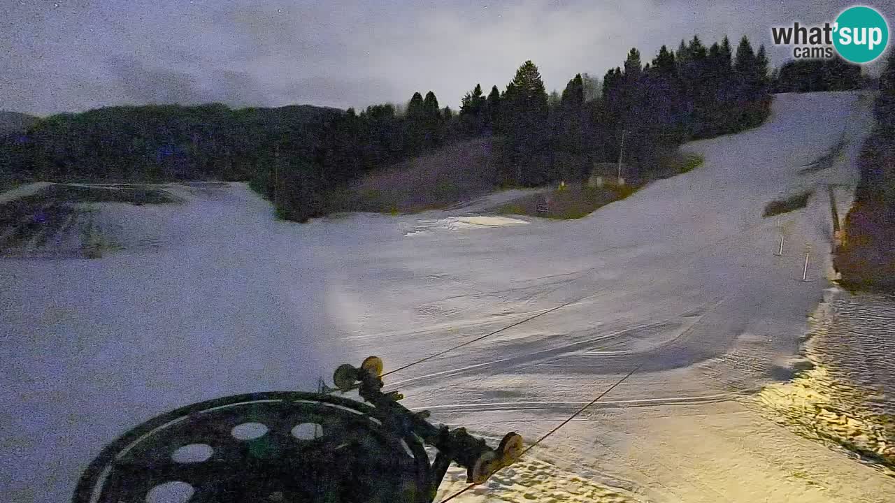 Webcam Smučišče Senožeta – Station de ski à Srednja Vas près de Bohinj