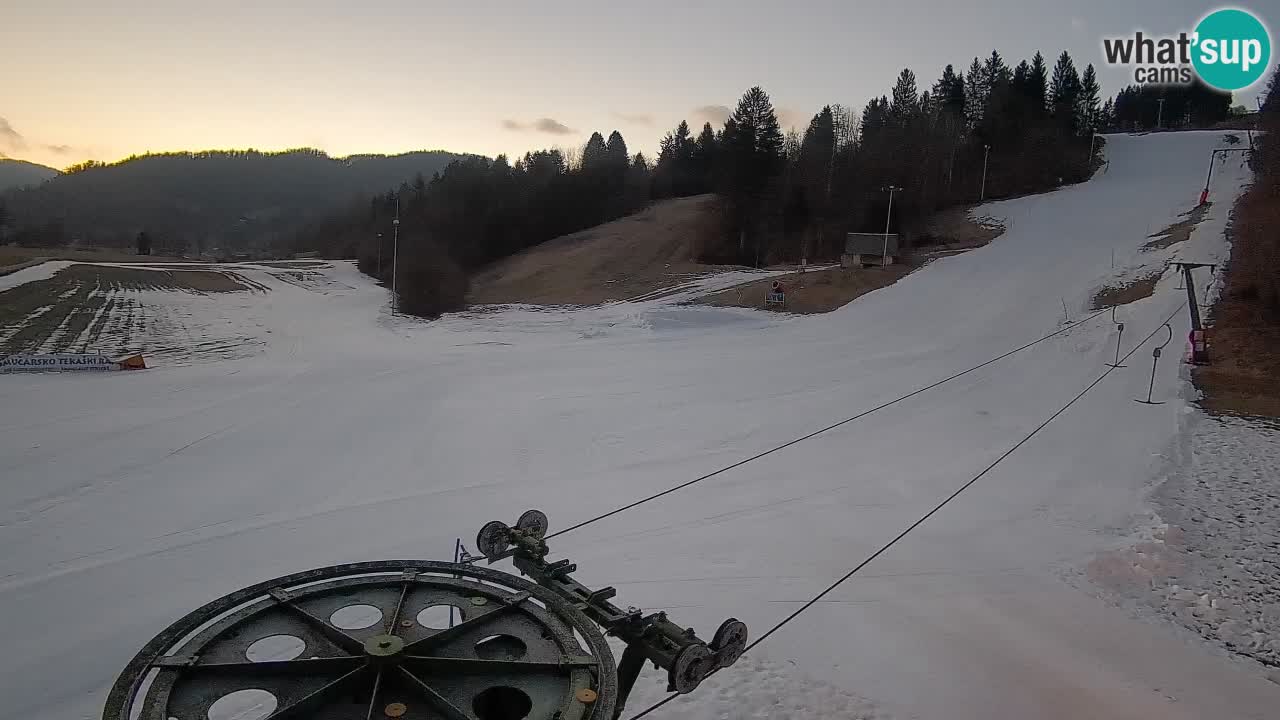 Webcam Smučišče Senožeta – Station de ski à Srednja Vas près de Bohinj